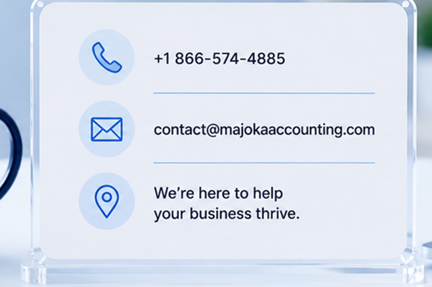 Get in touch with the Majoka Accounting team