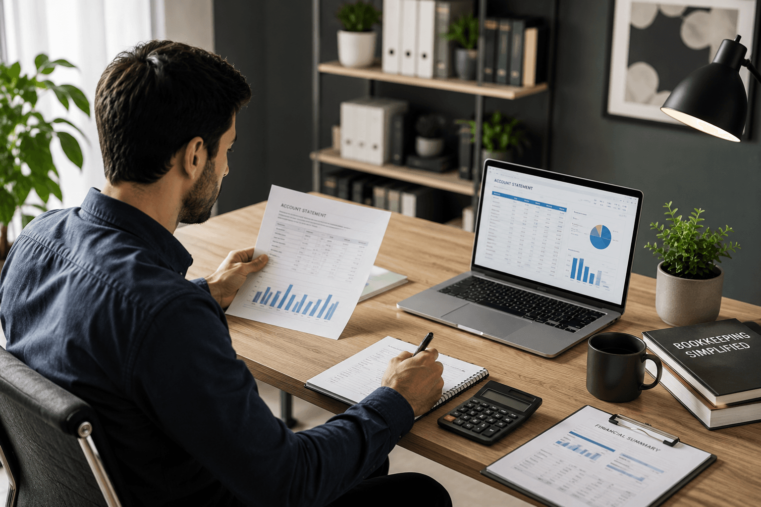 Catch-up bookkeeping — clearing a backlog of records