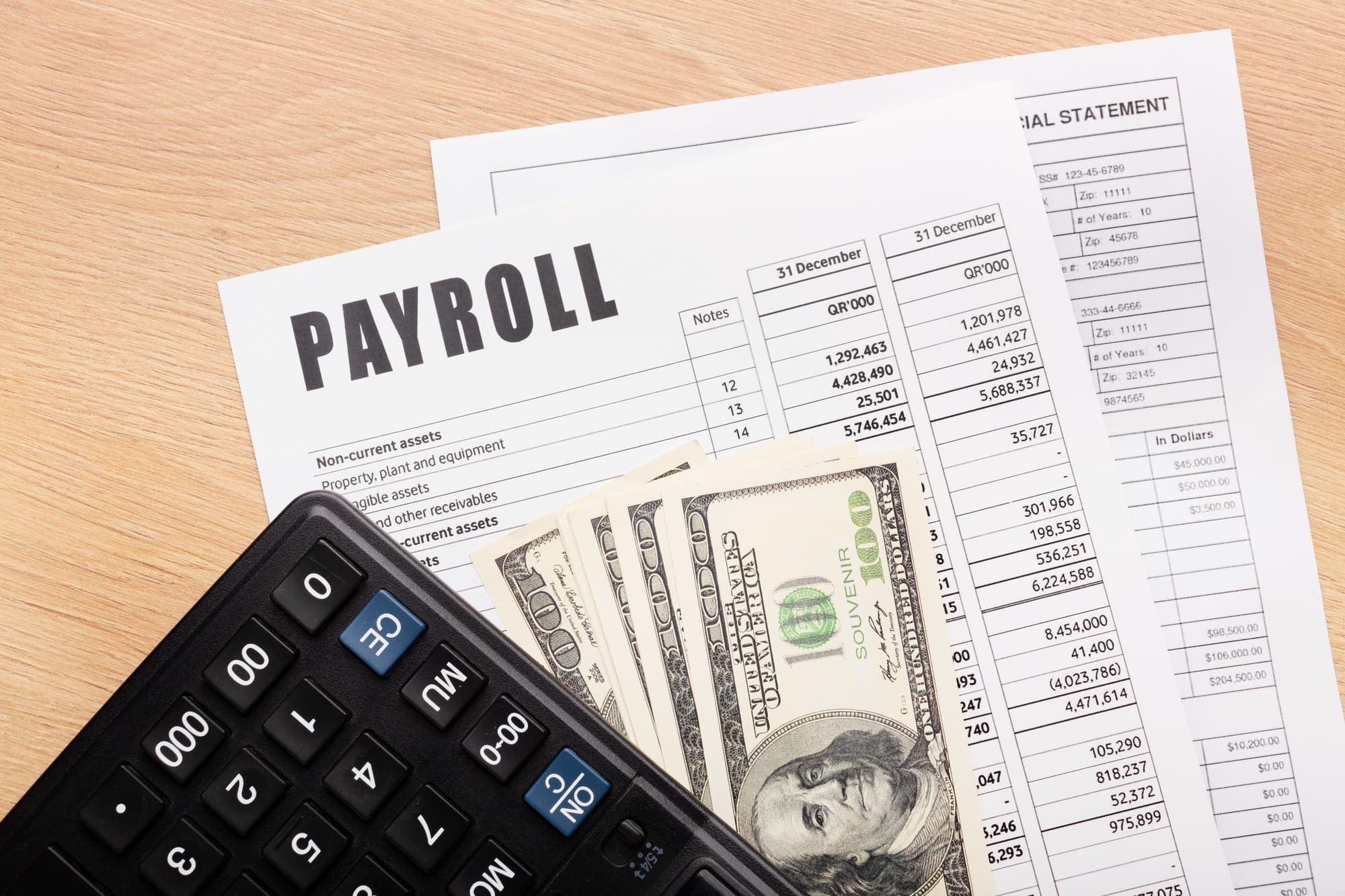 Payroll services — calculating employee pay and deductions